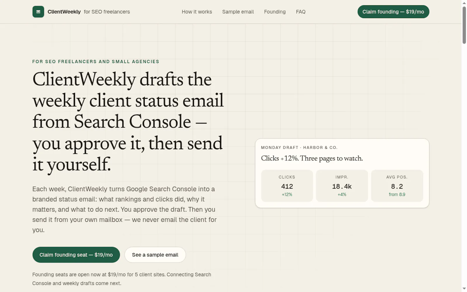 ClientWeekly screenshot 1