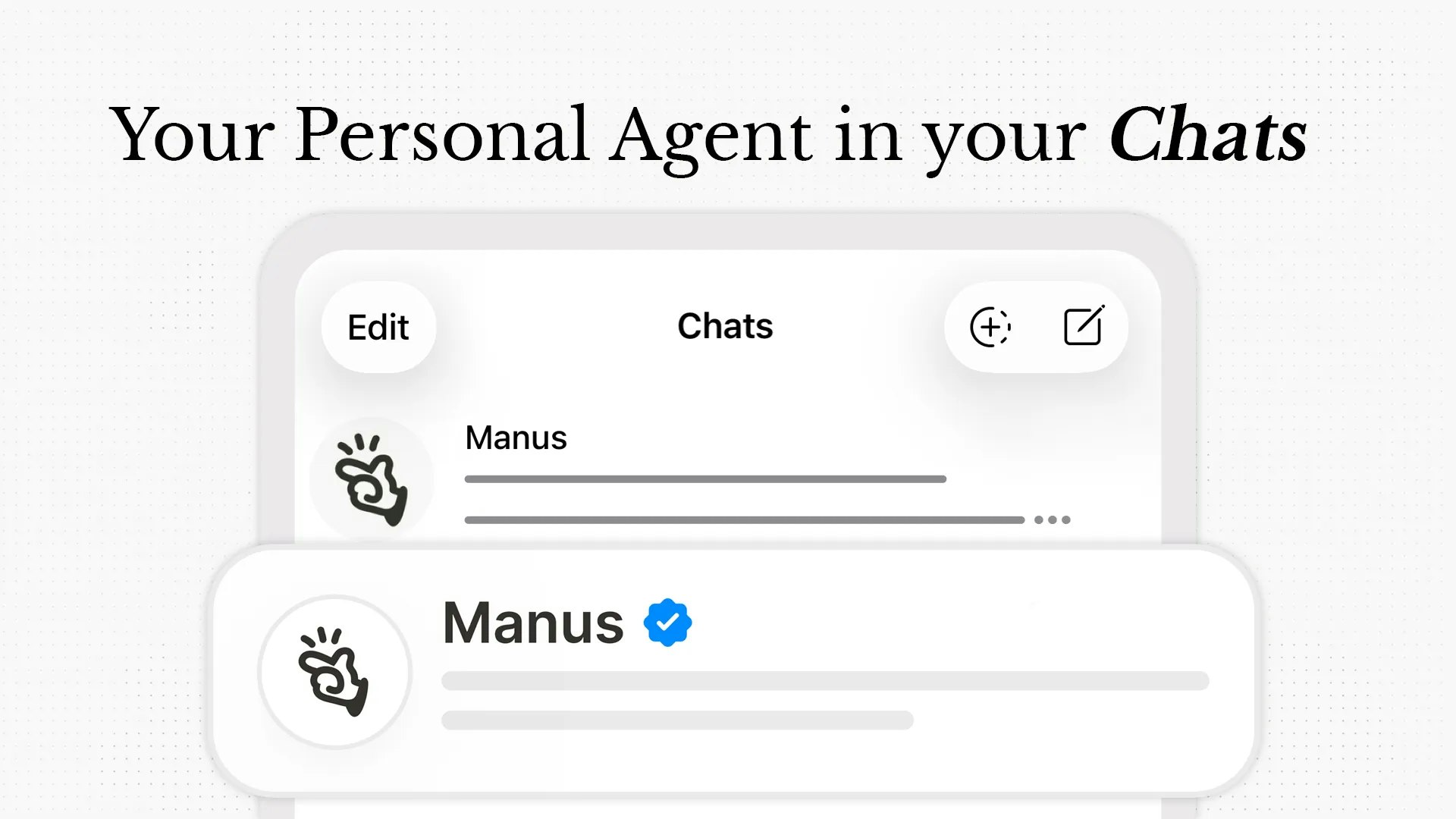 Manus Agents for Telegram - Main product screenshot demonstrating key features and user interface