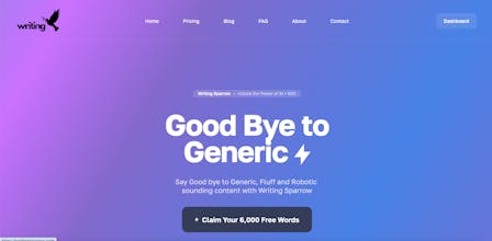 Writing Sparrow gallery image