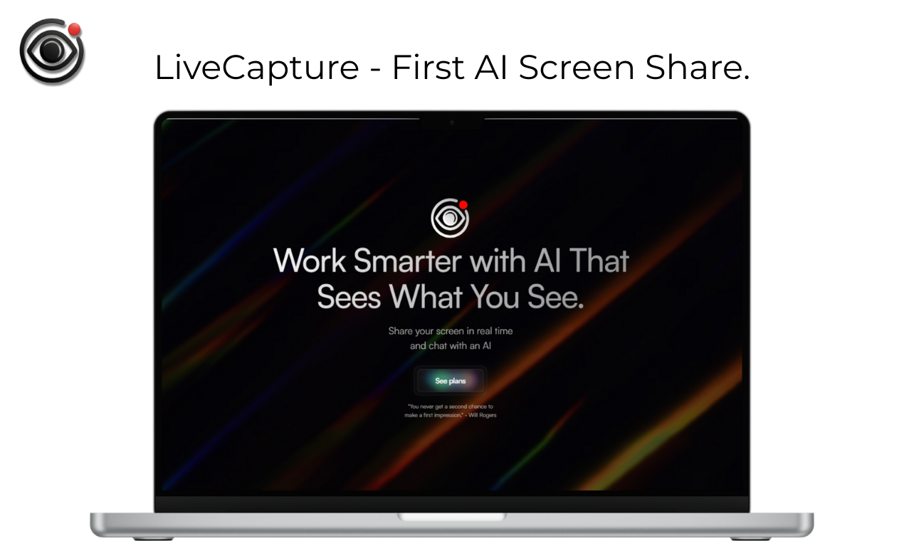 Mídia 2 de LiveCapture - Compartilhe sua tela e converse com a IA em tempo real