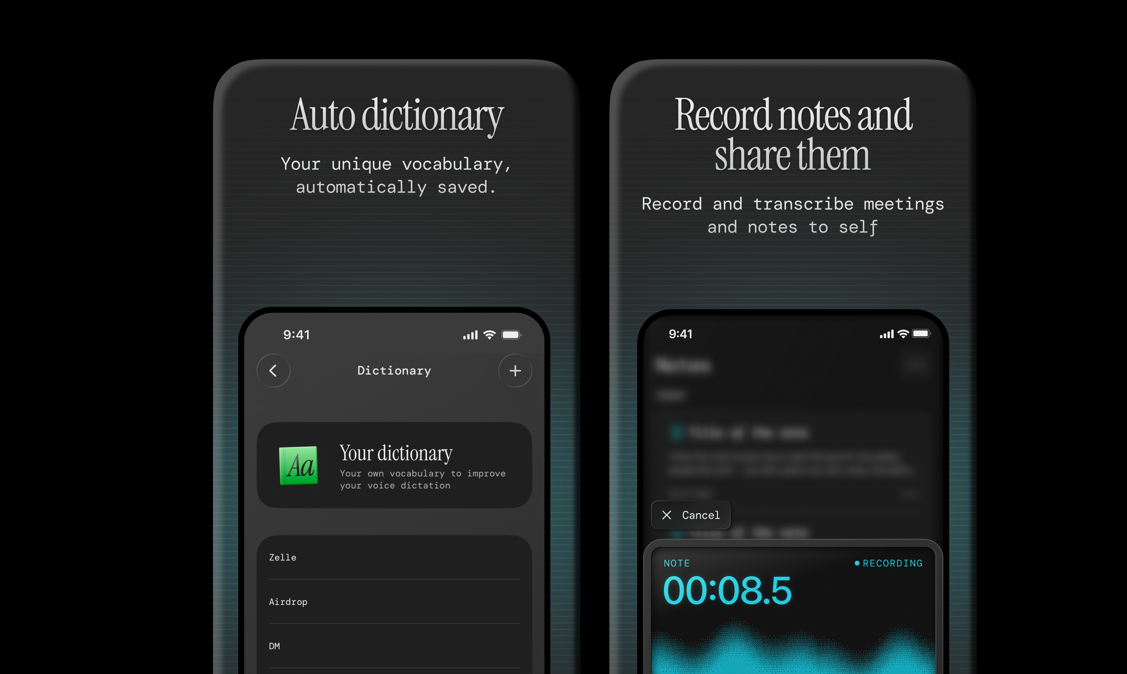 Monologue for iOS - Screenshot 4 showing product features and functionality