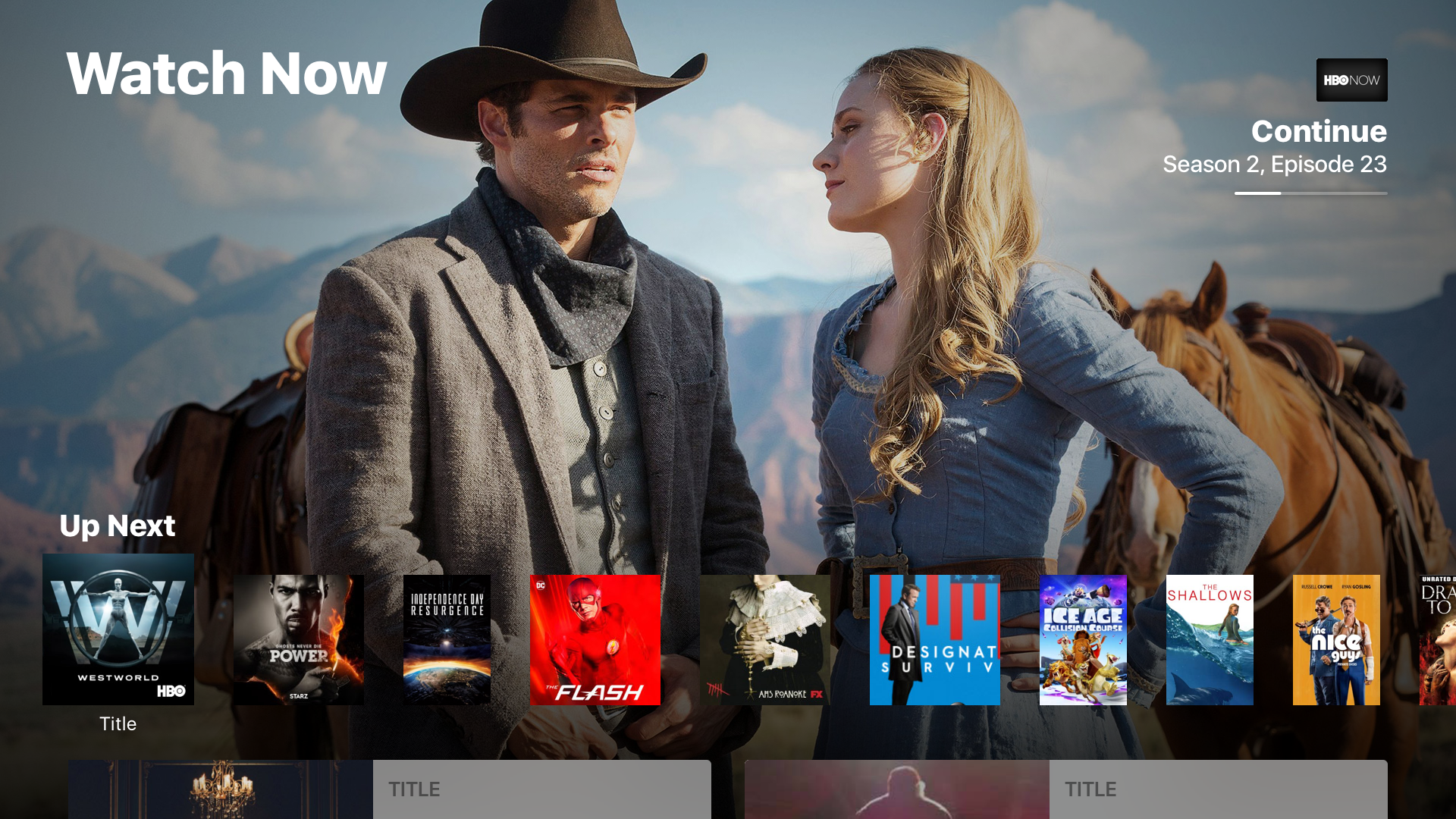 The tvOS GUI Kit gallery image