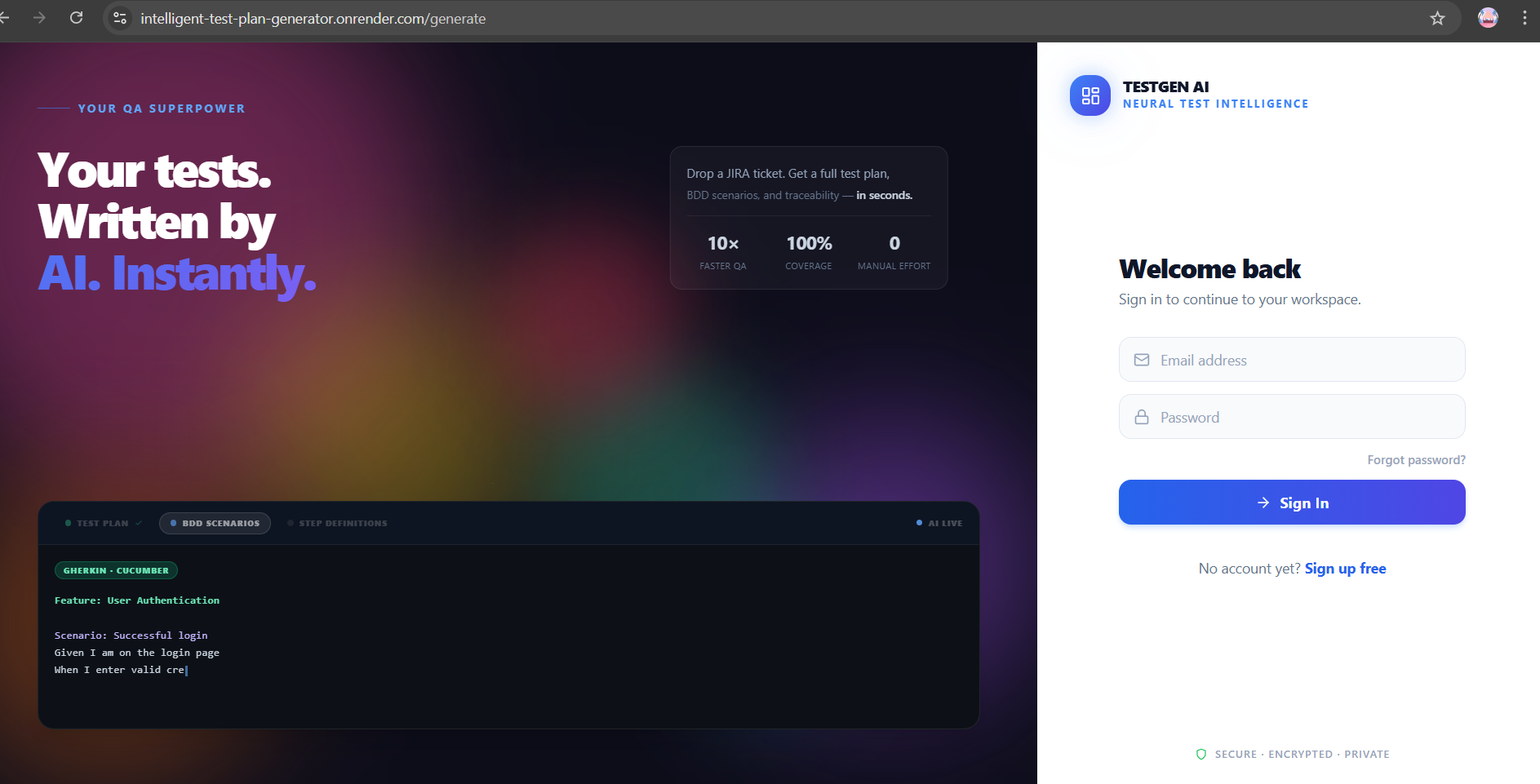 Intelligent Test Plan Generator gallery image