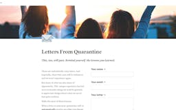 Letters From Quarantine media 2