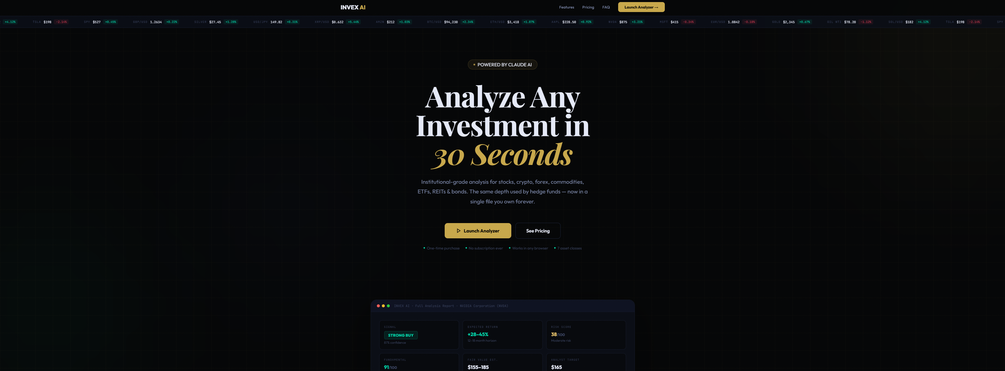 INVEX AI  Professional Analysis Platform gallery image