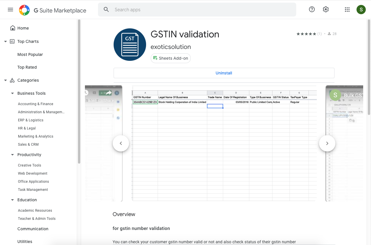 GST Number Verification API