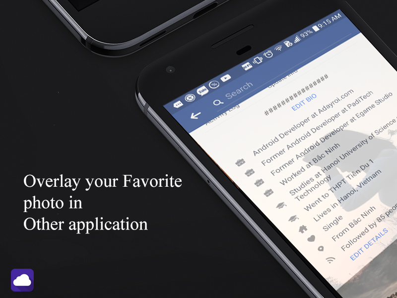 App Screen Filter with Your Photo