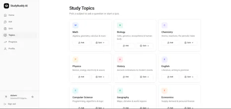 StudyBuddyAI gallery image