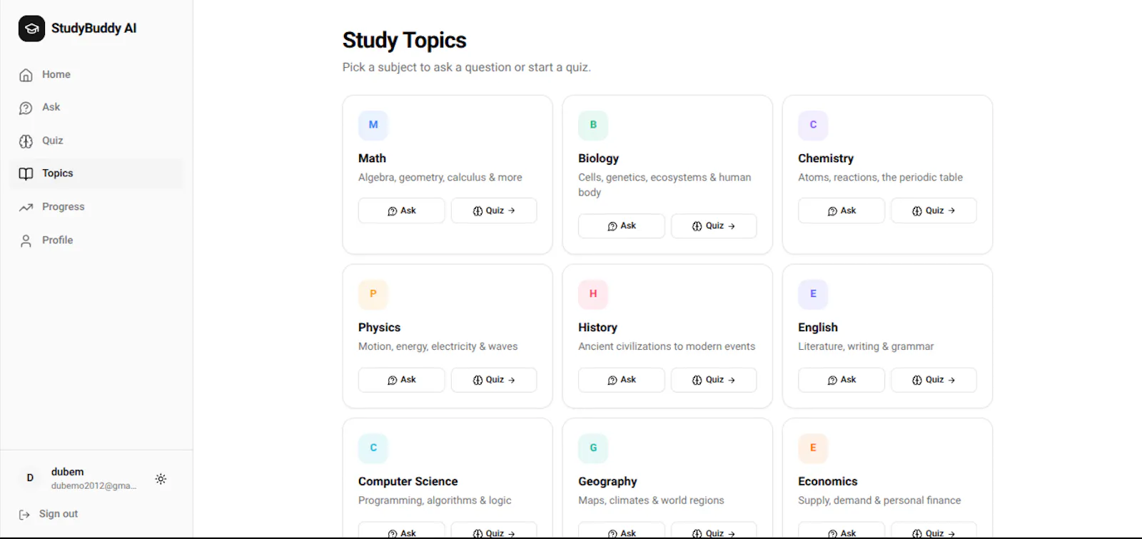 StudyBuddyAI screenshot 4