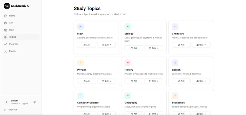 StudyBuddyAI screenshot 4