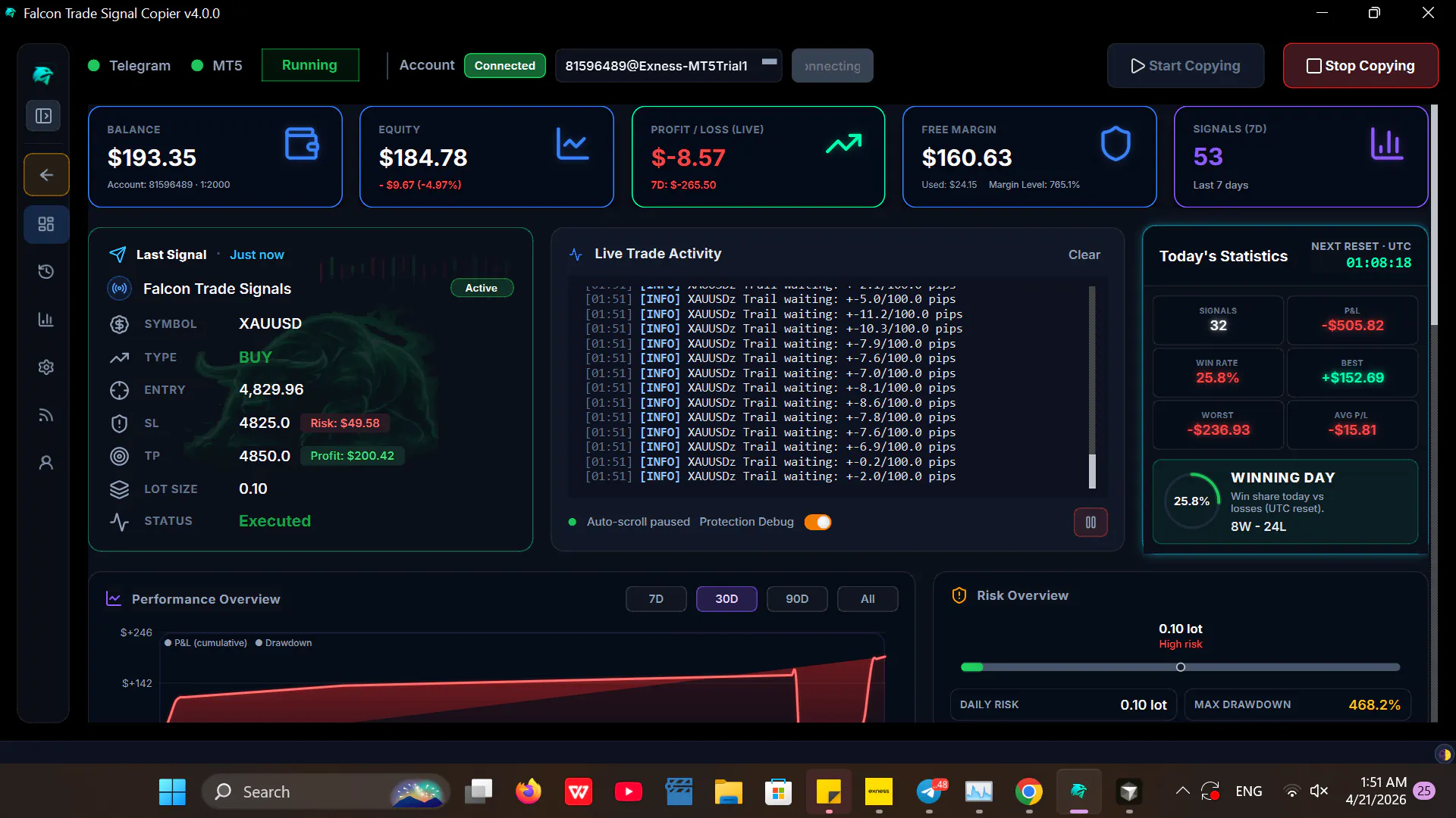Falcon Trade Signal Copier  gallery image