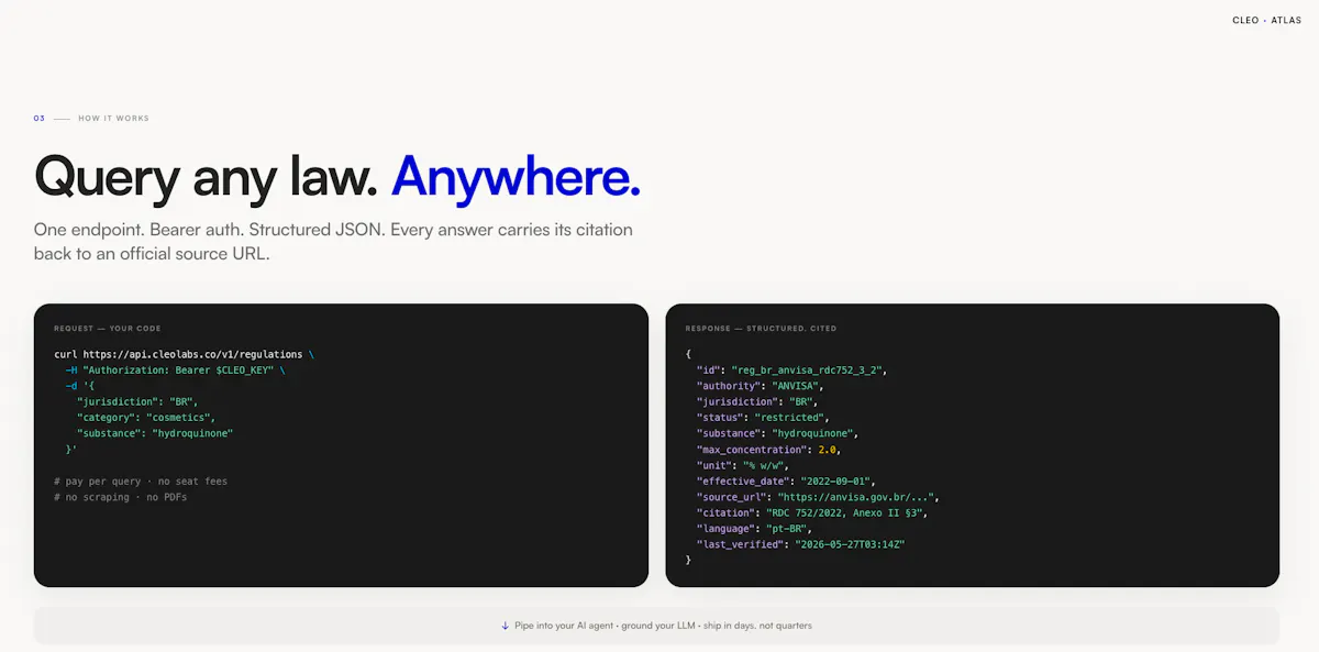 Cleo Atlas Legal API