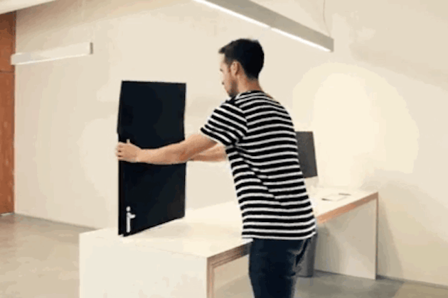 This Flat-Packed Standing Desk is Made Entirely Out of Cardboard