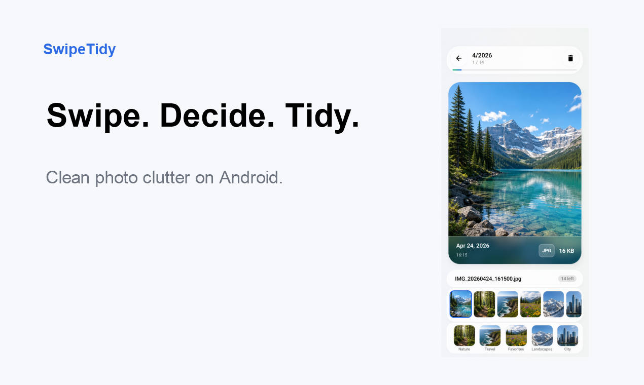 SwipeTidy gallery image