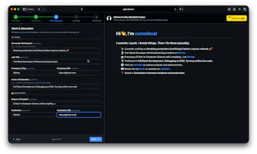 GitHub Profile README Builder gallery image