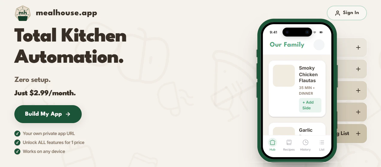 MealHouse screenshot 1