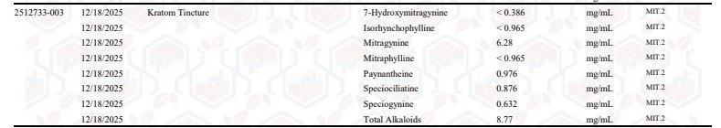 Kratom Tincture - Screenshot 2 showing product features and functionality
