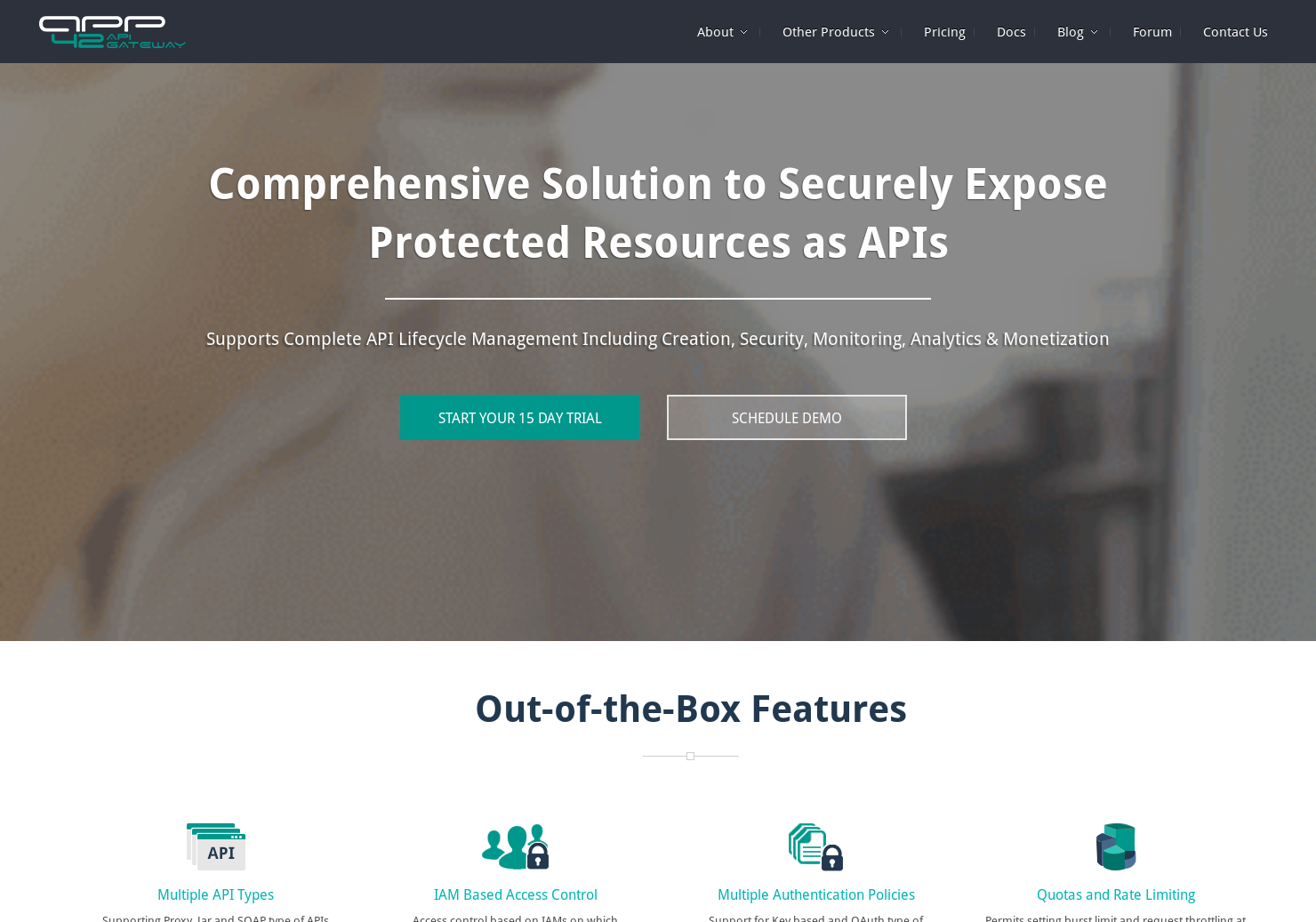 App42 API Gateway gallery image