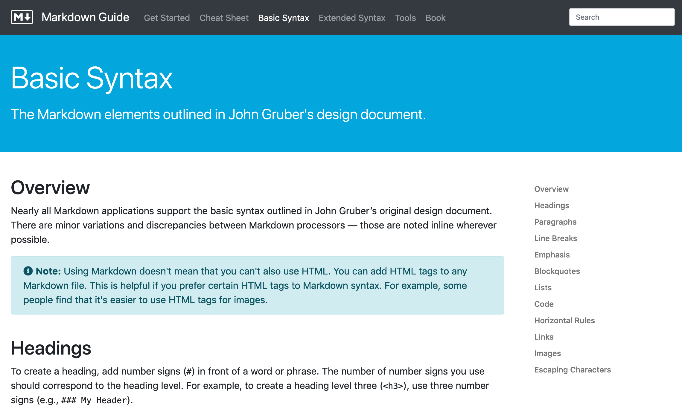 Markdown Guide gallery image