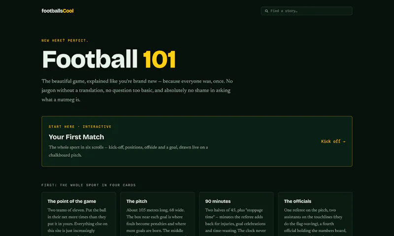 footballsCool — Tactical Data Essays screenshot 2
