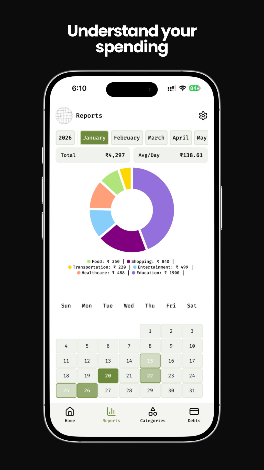 zero: private offline expense tracker gallery image