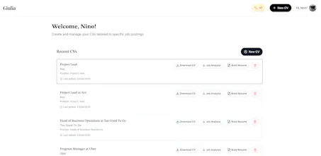 Giulia. Your personal CV writer expert. gallery image