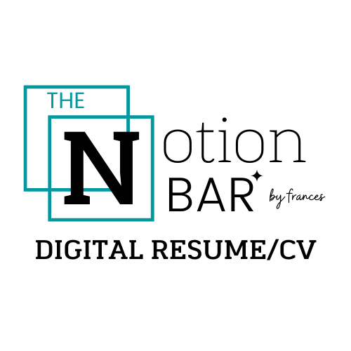 Notion Digital Resume/CV Template