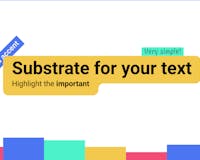 Substrate for text image