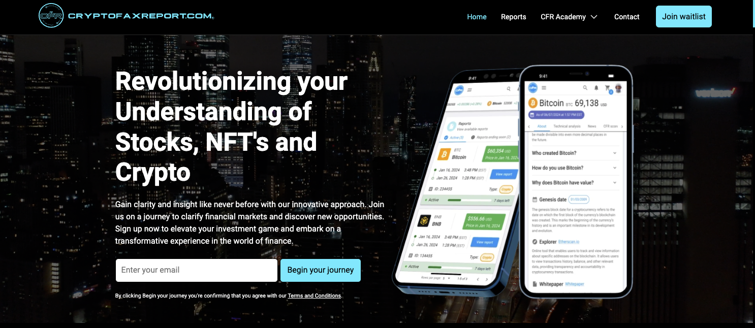 CryptoFaxReport.com - स्टॉक एनएफटी और क्रिप्टो की अपनी समझ में क्रांति मीडिया 1