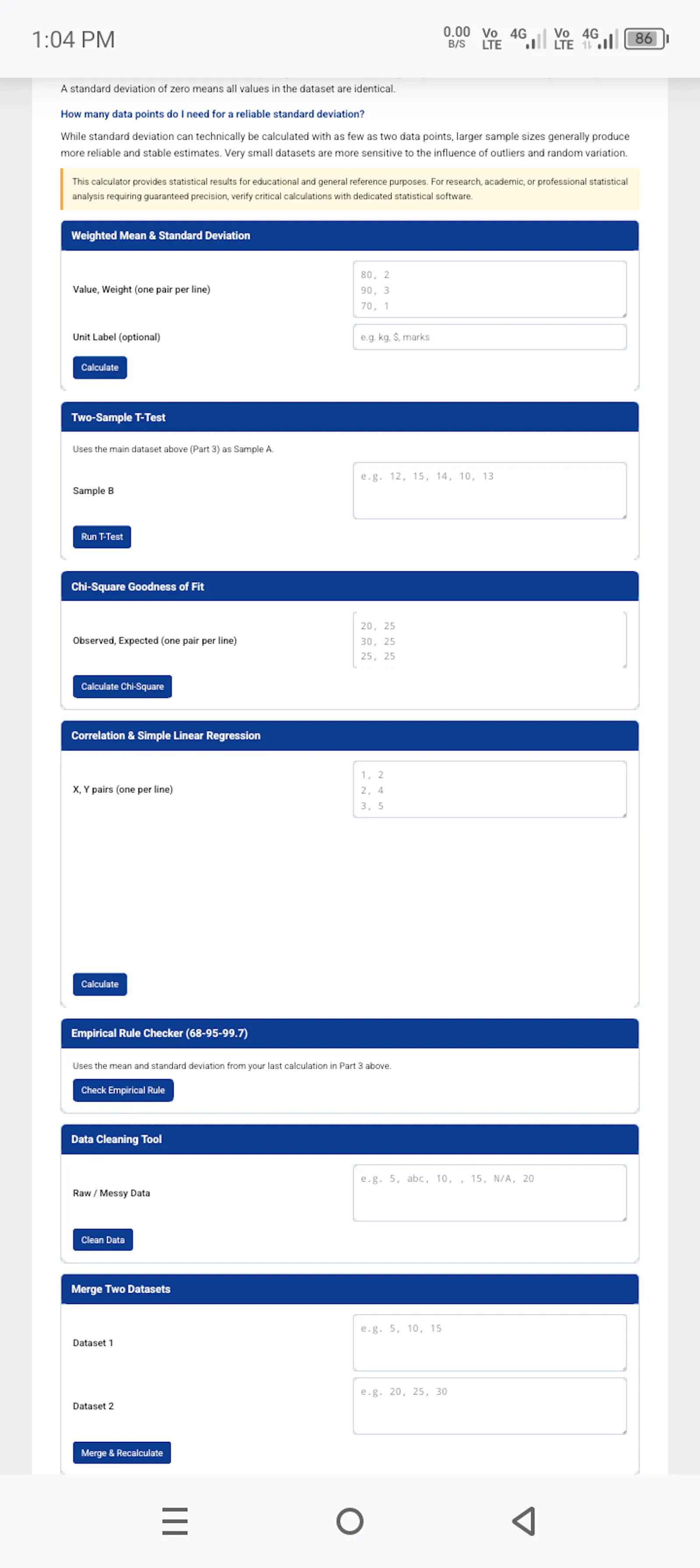 Standard Deviation Calculator screenshot 3