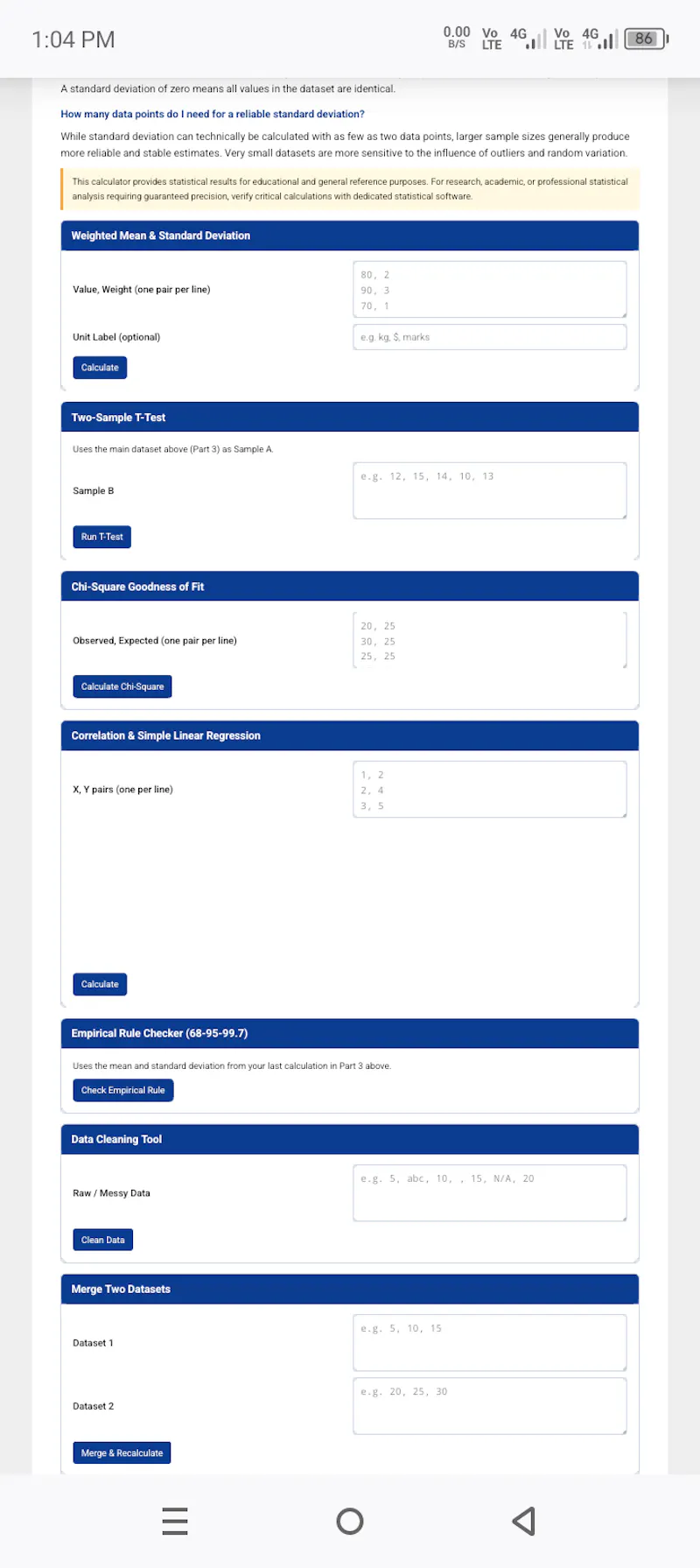 Standard Deviation Calculator screenshot 3