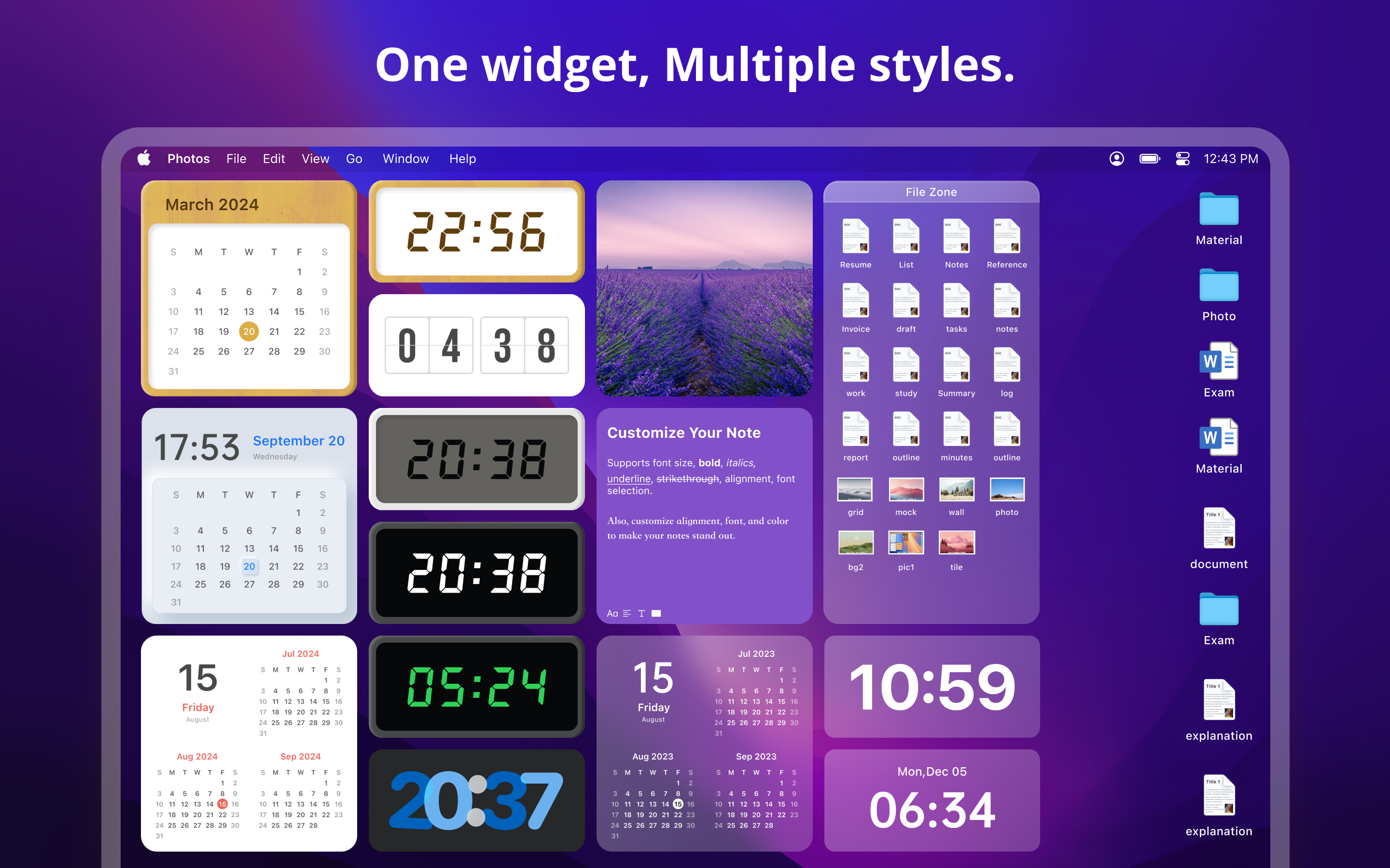Deskwidgets - Aangepaste desktop -widgets om uw macOS -workflow te verhogen media 4