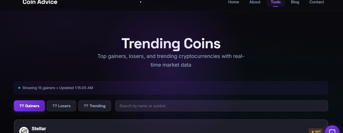 CoinAdvice - Free Crypto Tools gallery image
