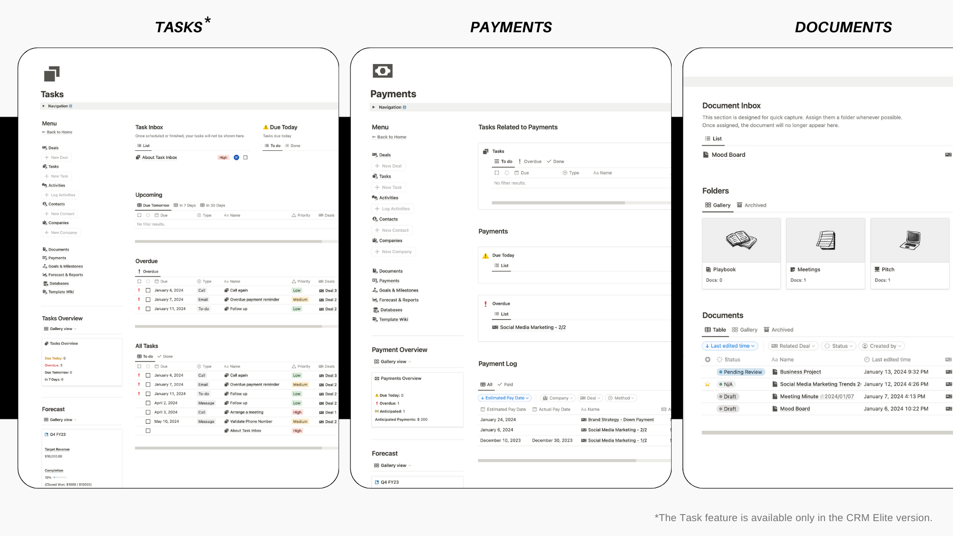 Mídia 7 de CRM Elite / Starter - Modelo de noção - Acelerar para o sucesso com CRM centralizado