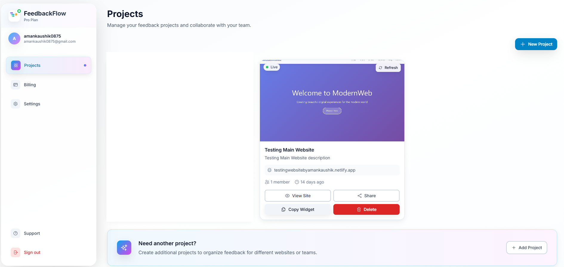 FeedbackFlow gallery image