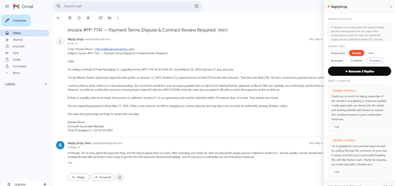 ReplyDrop screenshot 3