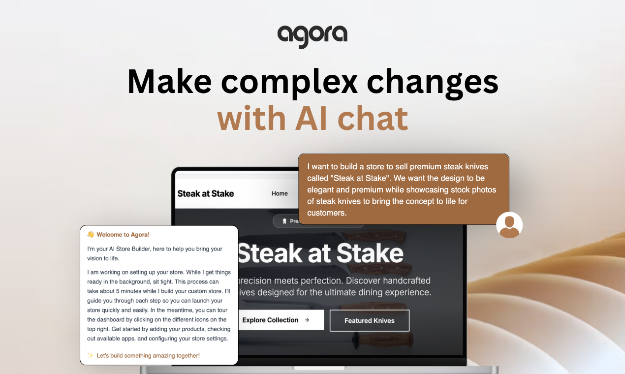 Agora Store Builder gallery image