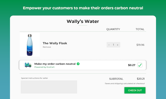 EcoCart: Carbon Neutral Orders gallery image