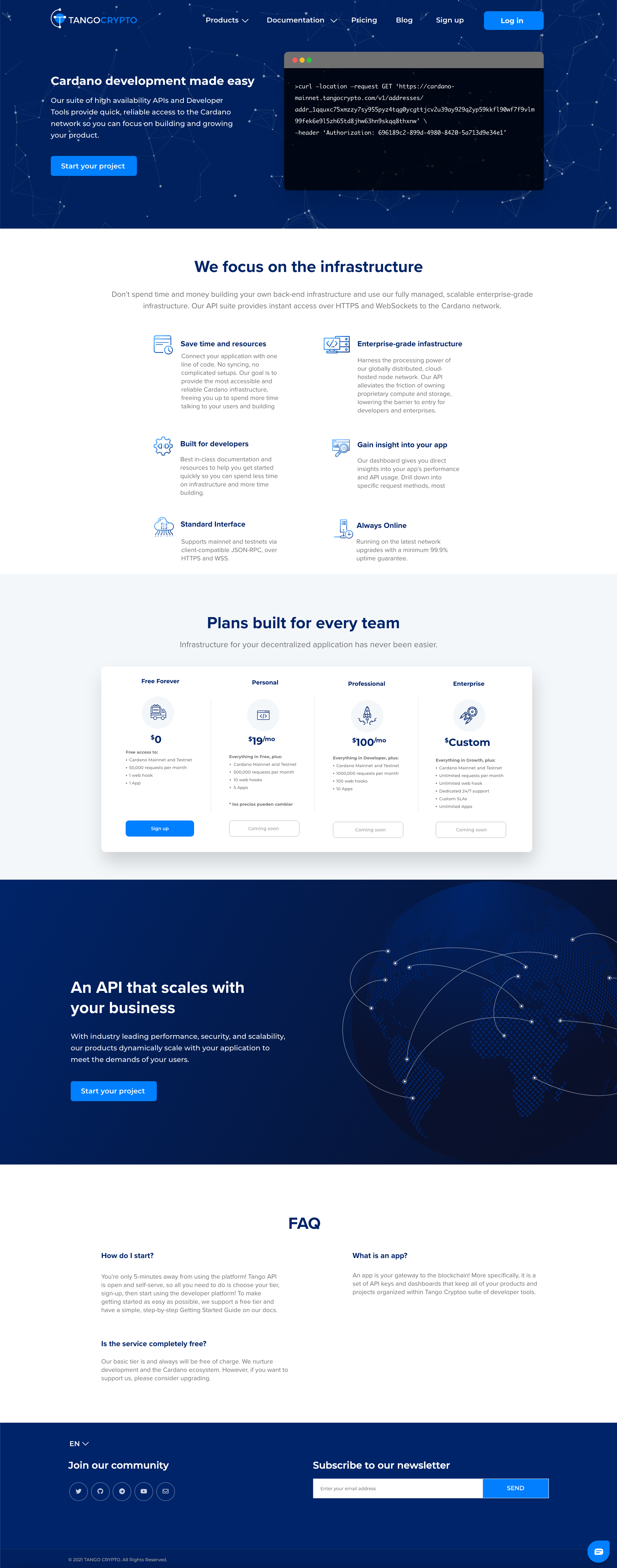 Tango Crypto REST API gallery image