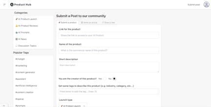 AI Product Hub gallery image