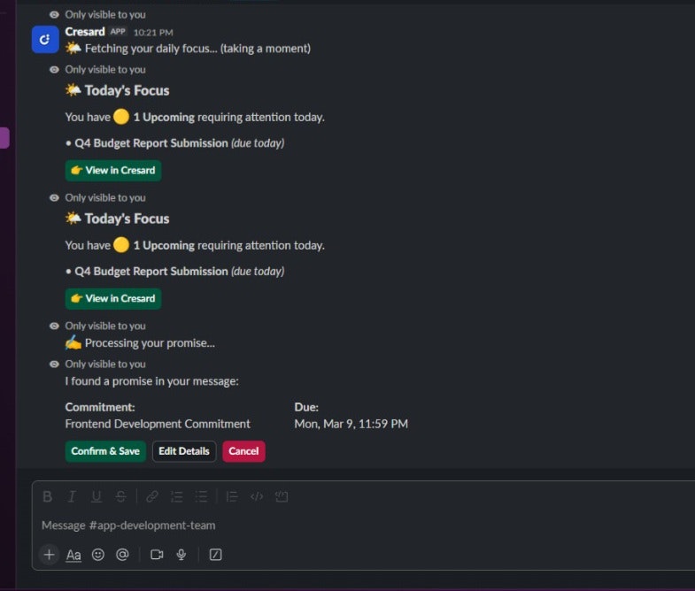 Cresard - Screenshot 2 showing product features and functionality