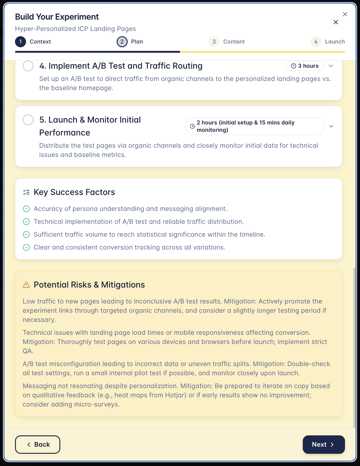 Growth Experimentation tool - Screenshot 3 showing product features and functionality