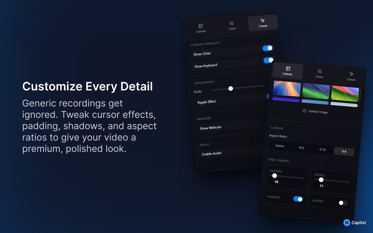 Captist - Screenshot 3 showing product features and functionality