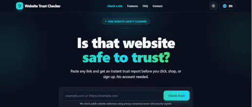Website Trust Checker gallery image
