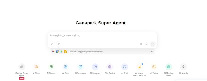 Genspark Custom Super Agent产品图