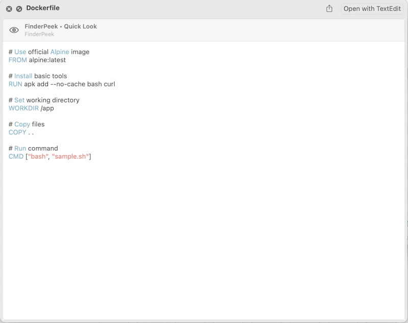 FinderPeek screenshot 2