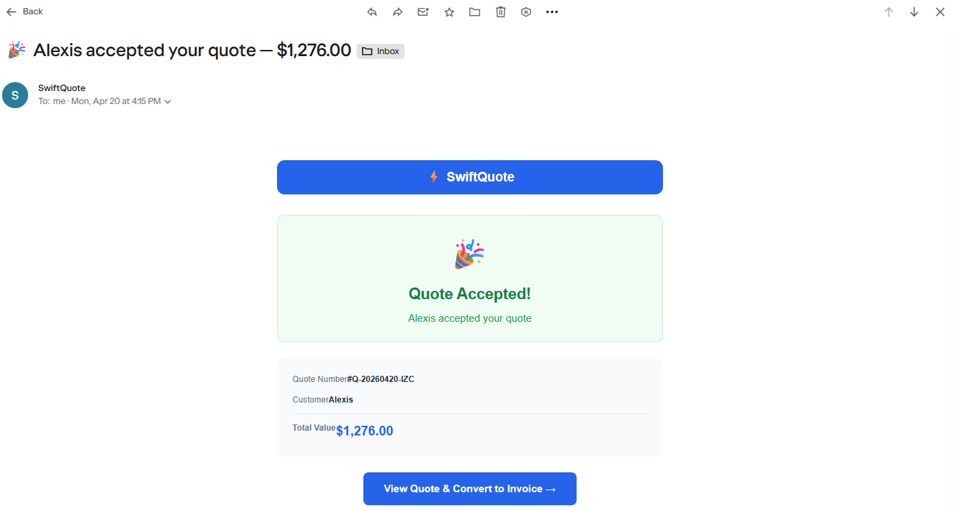 SwiftQuote gallery image