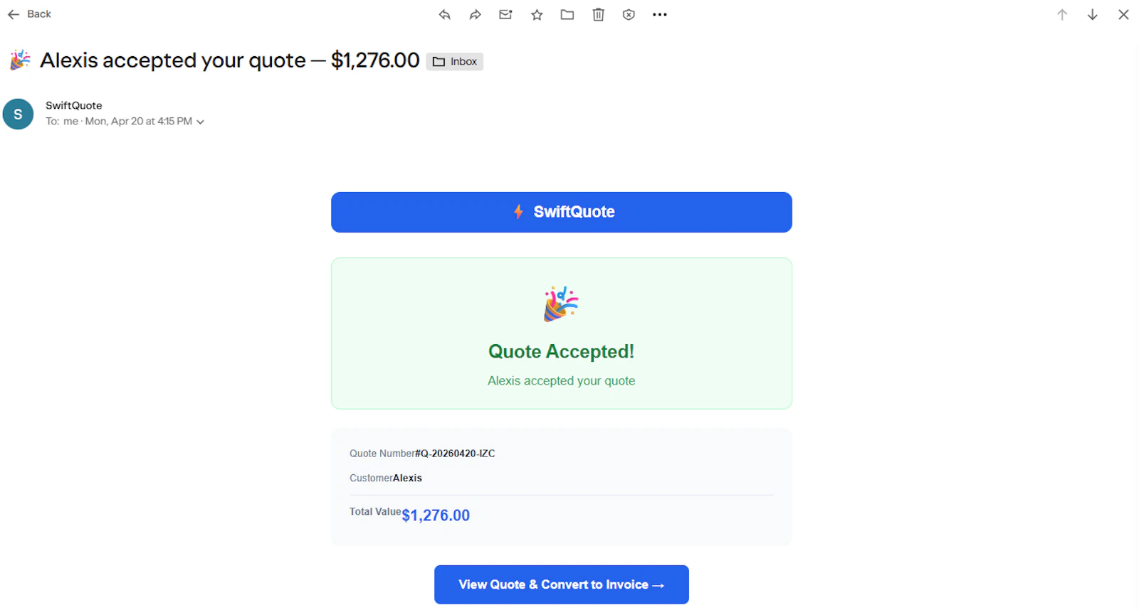 SwiftQuote screenshot 6