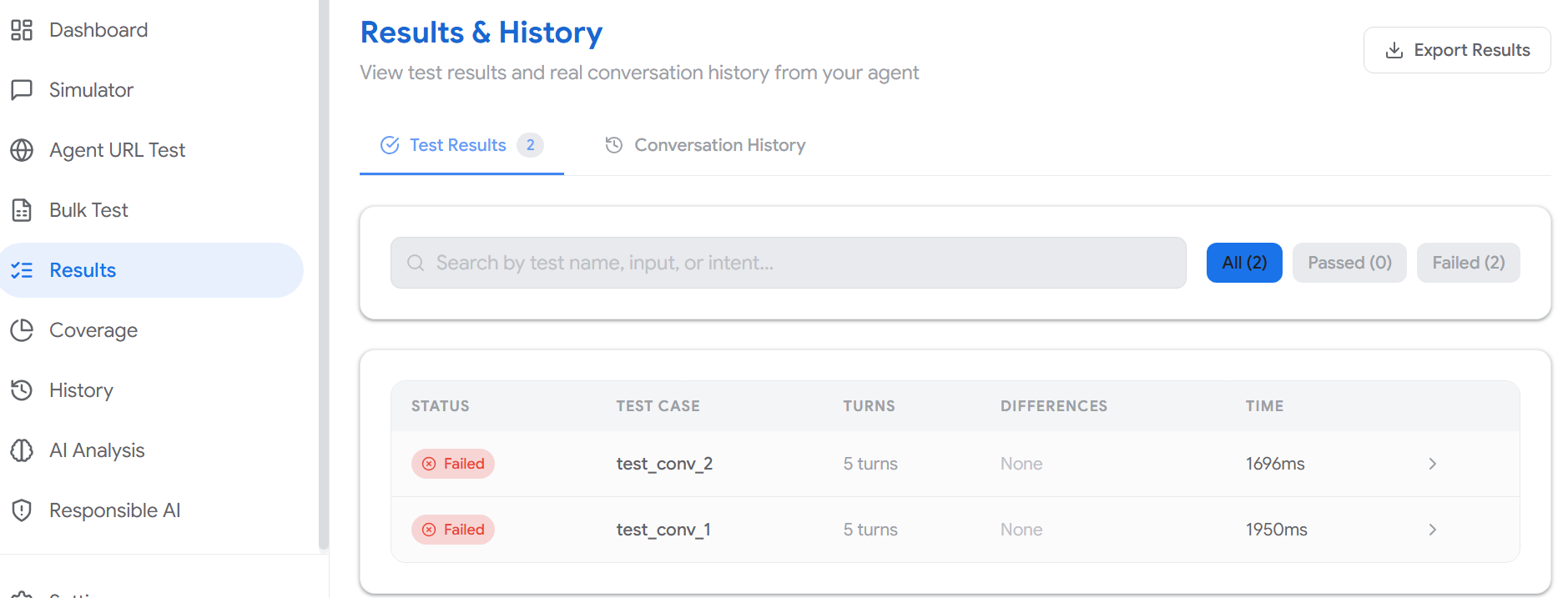 Conversational Agents Testing Tool gallery image