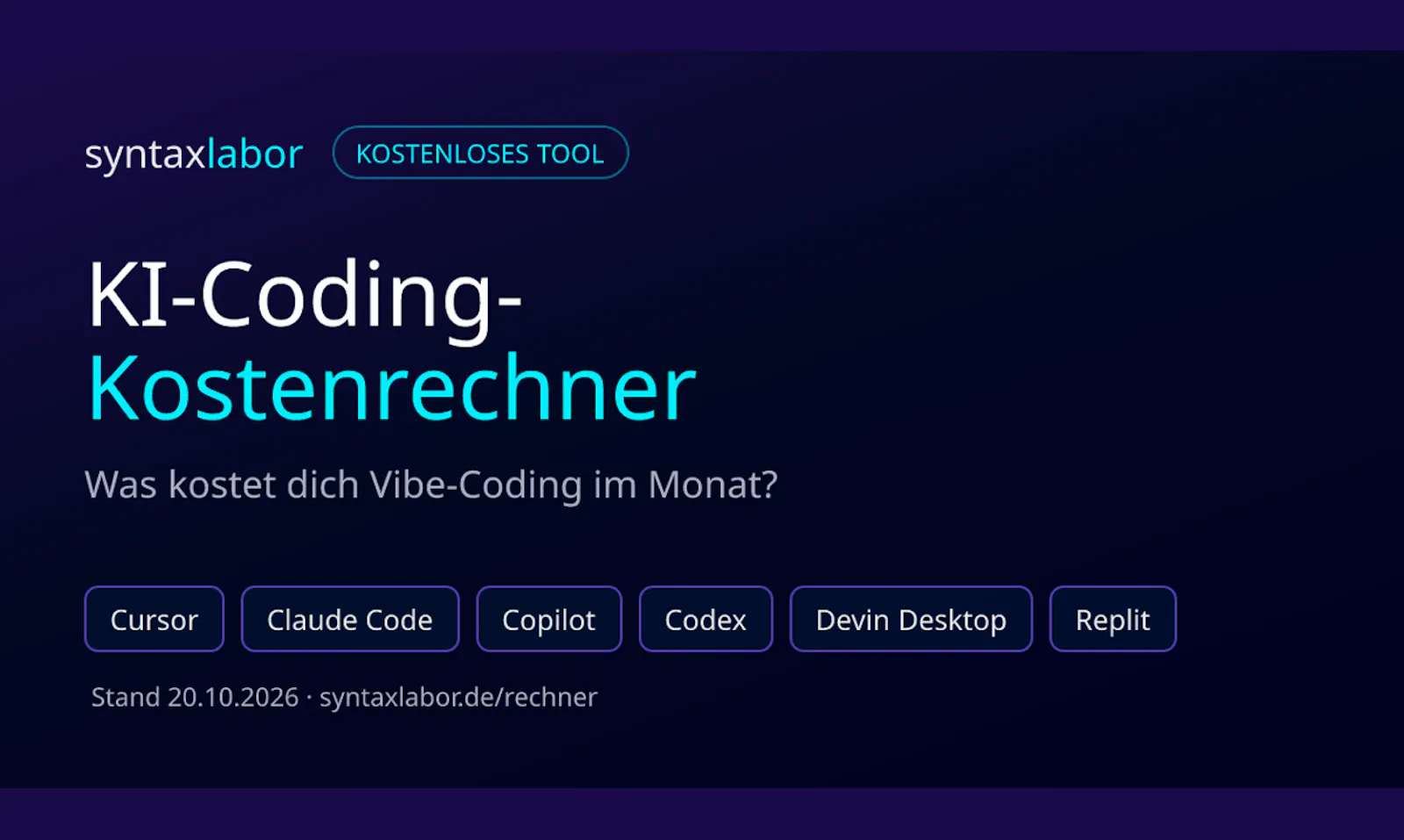 AI Coding Cost Calculator by Syntaxlabor screenshot 2